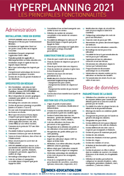fonctionnalités HYPERPLANNING