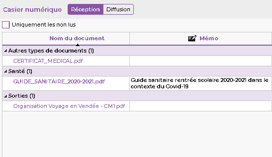 Casier numérique