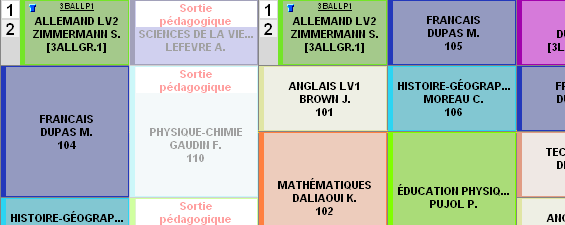 absences classes