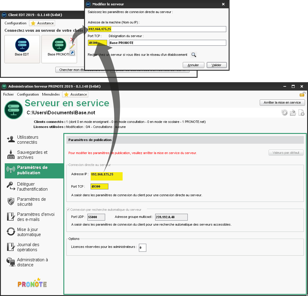 Se connecter ? Pronote depuis son domicile