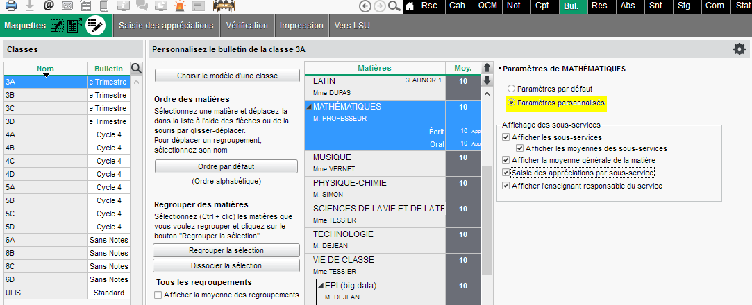 PRONOTE  FAQ PRONOTE  Les bulletins
