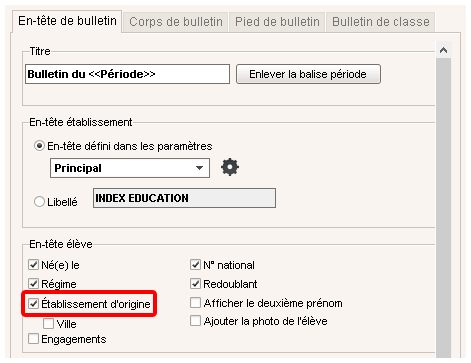 comment imprimer un bulletin sur pronote, l'appréciation du bulletin