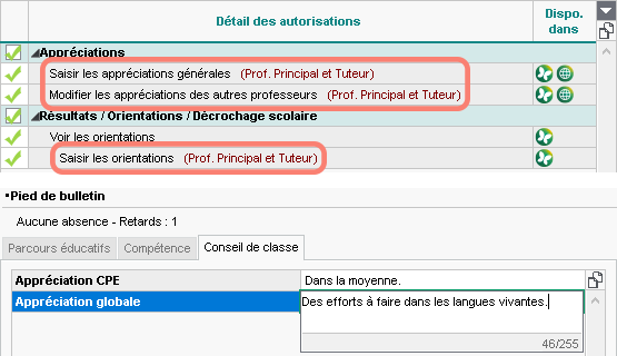 Plus de fonctions pour les tuteurs