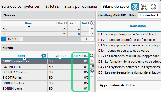 Généralisation des accusés de réception aux livrets et bilans