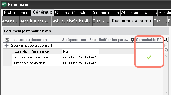 Consultation des documents