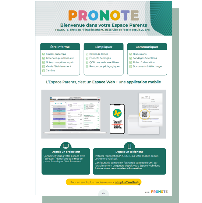 Documentations PRONOTE