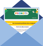 PRONOTE, la newsletter spéciale professeurs