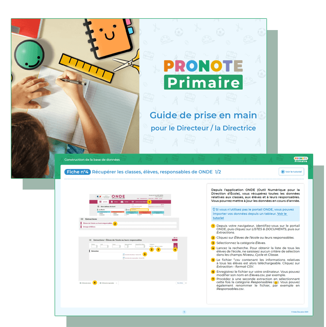 Prise en main PRONOTE Primaire