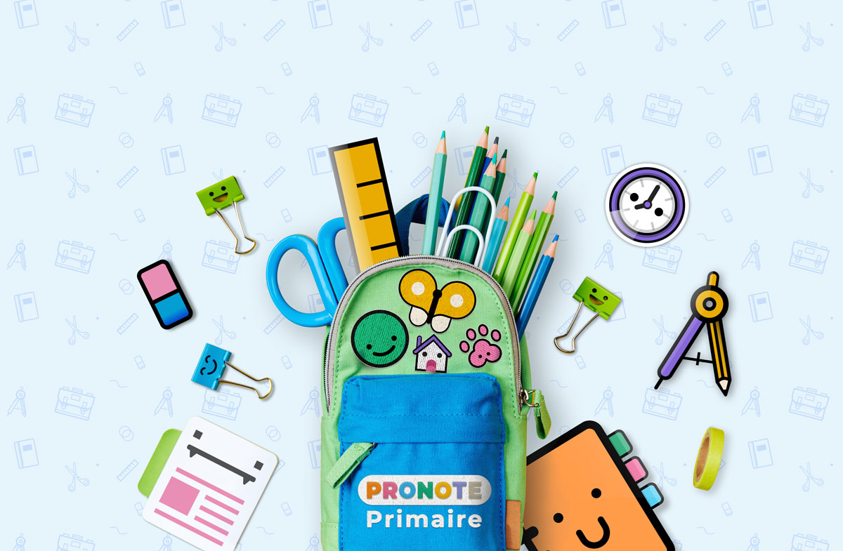 illustration avec cartable