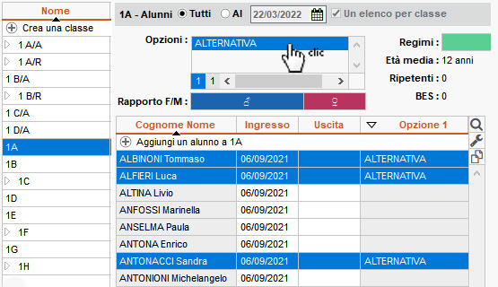 Gestion des groupes en cours d'année